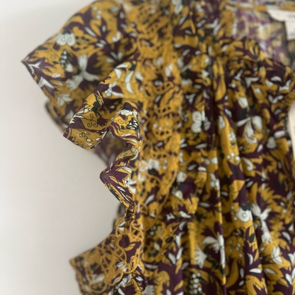 NWT-Anthropologie Othilia Aleksia Ruffled Maxi Dress Cottagecore Embroidered - M - Picture 7 of 7